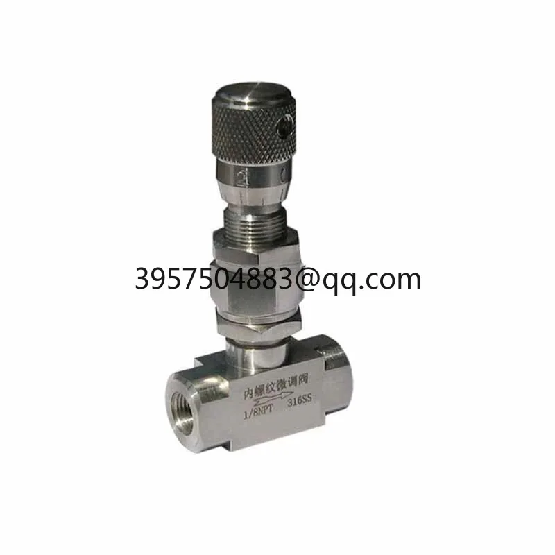 Sleeve Type Micro Regulating Needle Valve Air Liquid Direct Connect Stainless Steel 304 PN32 WL91H-320P Flow Control Valve 32MPA