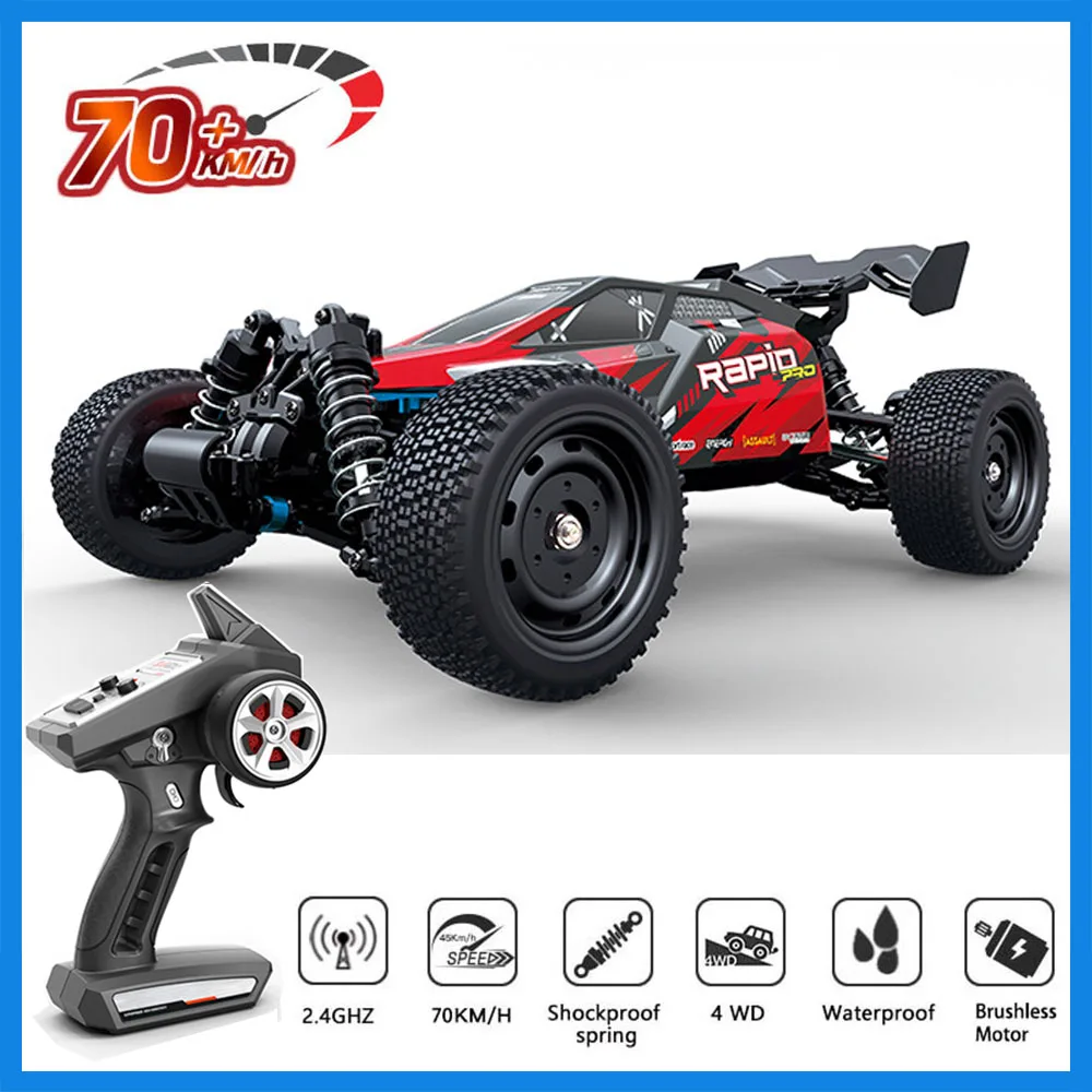 

70KM/H 4WD RC Car Racing Car With Led Light Brushless Motor Electric High Speed Drift Remote Control Car Truck Children Toys