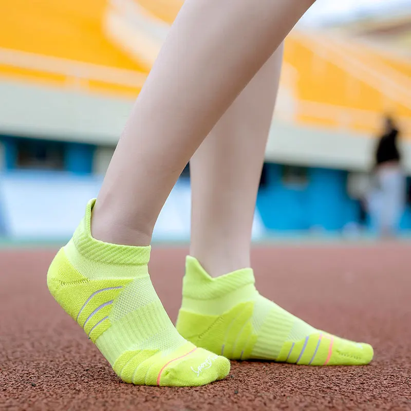 SPORT\'S Certificates-Chaussettes fines de course pour femmes, respirantes, non ald, anti-transpiration, bas de serviette, collection printemps et été