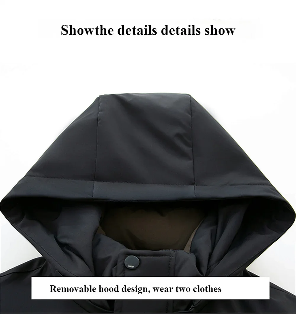 2025 الشتاء الرجال الصوف اصطف يندبروف سترة معاطف رشاقته الدافئة القطن وسادات مبطنة الرجال الشتاء سترات زائد المخملية معطف جلد #6