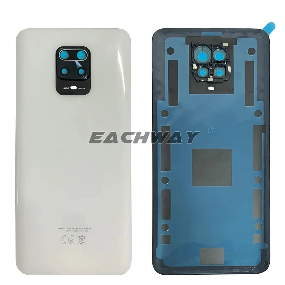 New Glass For Xiaomi Redmi Note 9s Battery Cover Back Glass Panel Rear Housing Case 48MP For Redmi Note 9s Back Cover