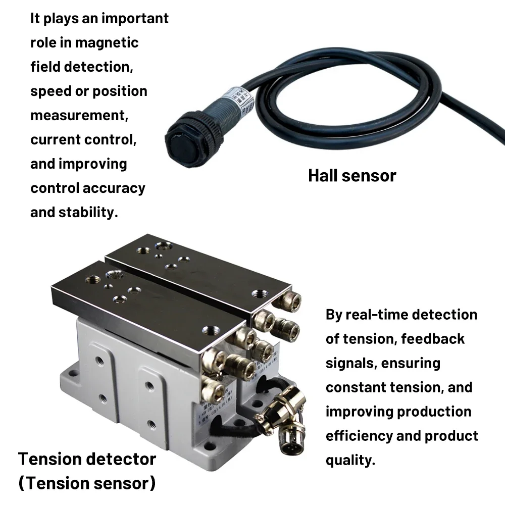 Automatic Tension Controller & Pressure Sensor & Hall Switch Kit 1000N 100KG for Magnetic Powder Brake Clutch Printing Machine