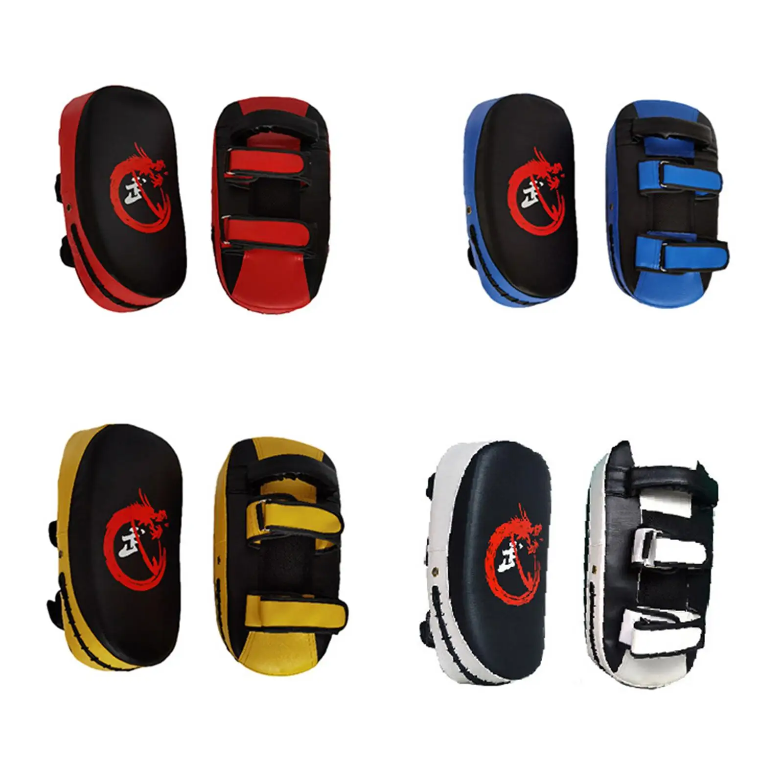 Curved Boxing Kick Pad PU Leather Striking Shield for Muay Thai Kickboxing Training Adult MMA Sparring Gear