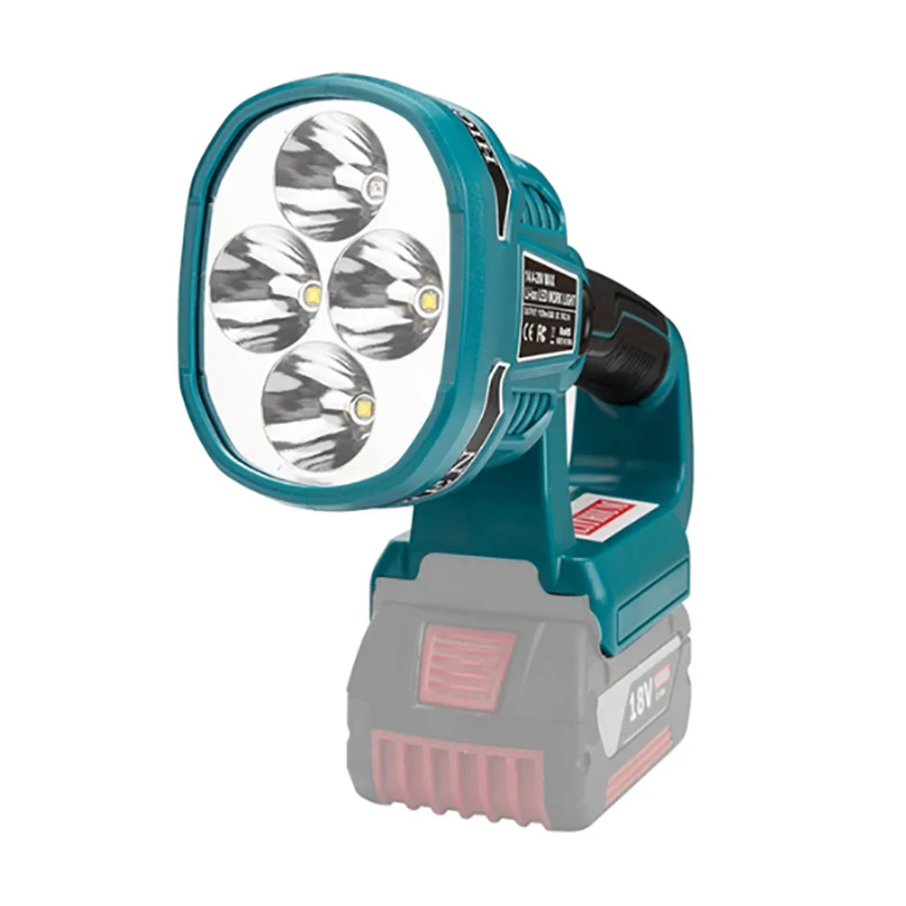 Portáteis luzes de advertência LED, holofotes, lâmpada de trabalho ao ar livre, lanternas tocha para Bosch 14.4V, 18V bateria de íon de lítio, BAT618, BAT614