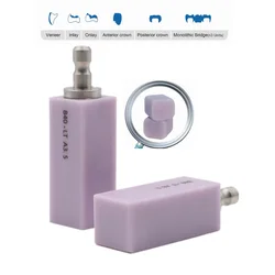 Green 4pcs B40 Dental Lithium Disilicate Glass Ceramic Block CAD CAM Emax for Sirona Cerec Inlab