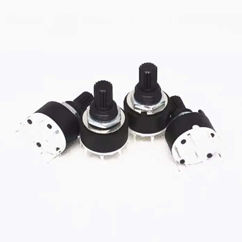 2/5szt RS16 16mm Obrotowy przełącznik taśmowy 2-biegunowy 3 4-pozycyjny 1-biegunowy 5 6 8-pozycyjny uchwyt 15mm Długość Oś Przełącznik taśmowy