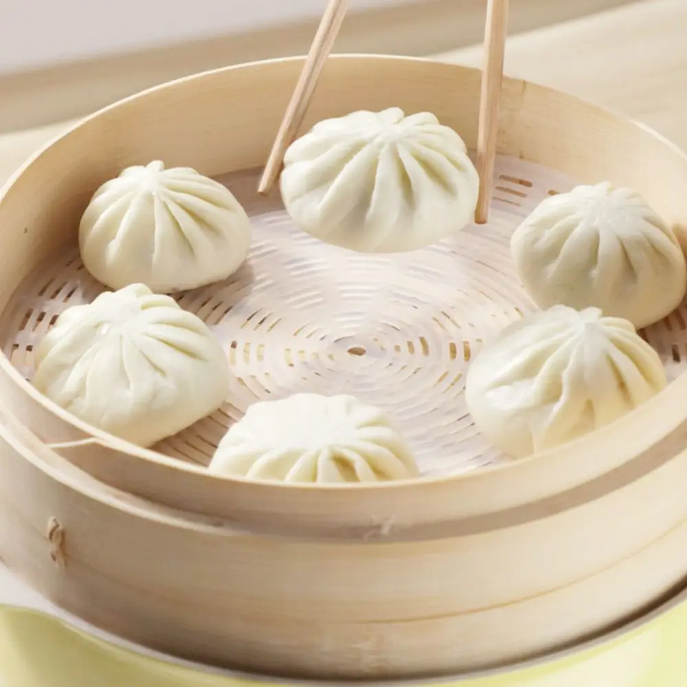 Food Grade Non-Stick Silicone Steamer Mat Reusable Oil-resistant Steamer Pad Thickened Breathable Dim Sum Paper Baking