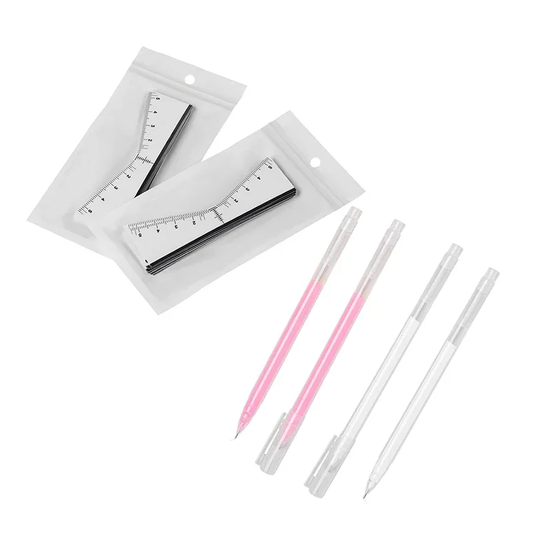 

25 шт./пакет, инструменты для отметки положения бровей, микроблейдинг, трафарет для картографирования бровей, инструменты для формирования бровей, дизайн татуировки, поставка для макияжа