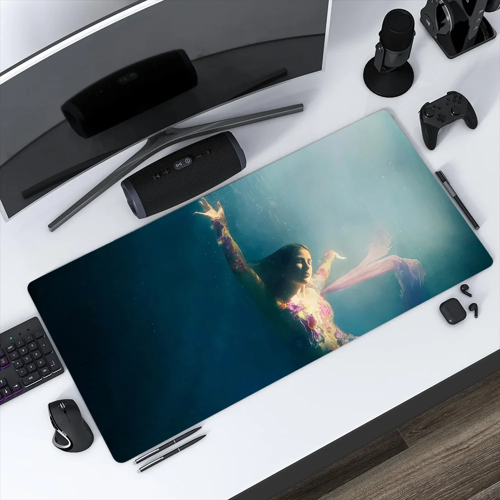 Singer Ellie Goulding Mouse Pad Large Non-slip Lockedge Desktop Computer Desk Mat Keyboard Writing MousePad Office Gamer Student