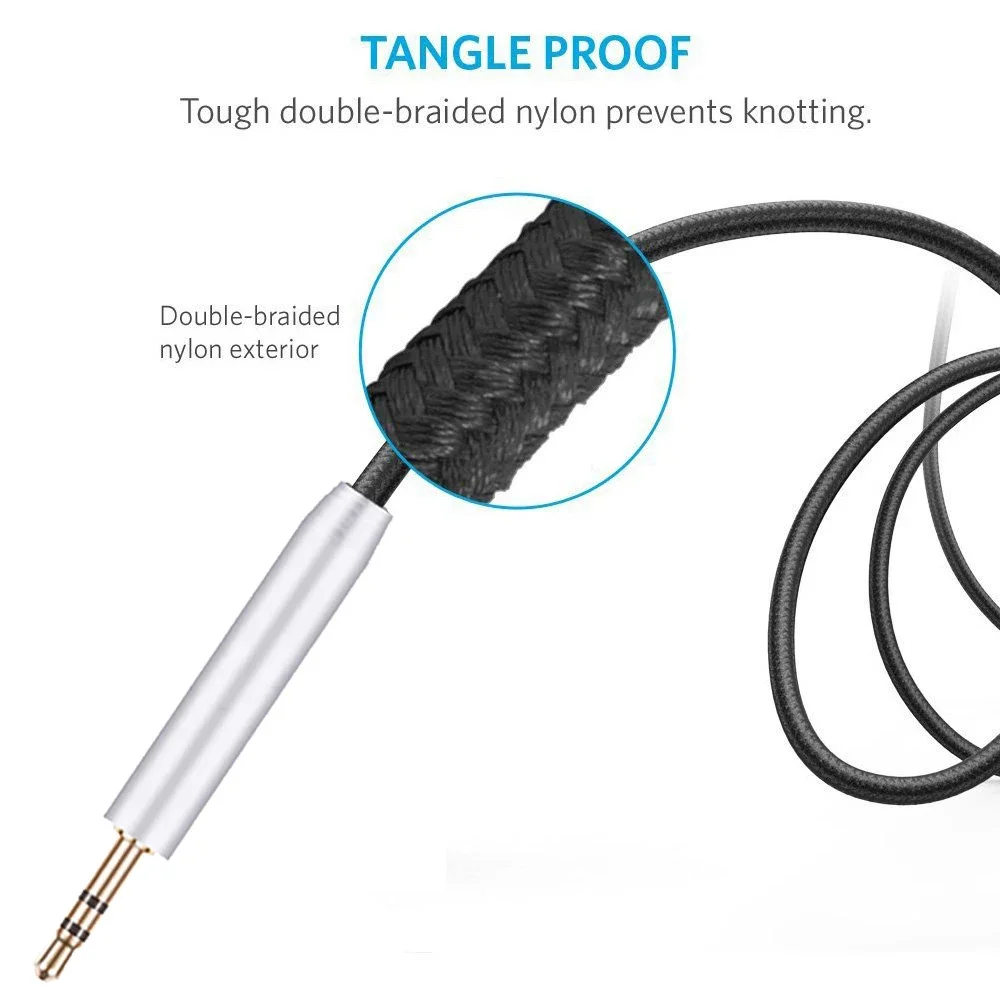Cavo Audio Stereo di ricambio cavo musicale di prolunga da 2.5mm per cuffie AKG Y50 Y40 Y55 Y45BT K840KL K490NC K545