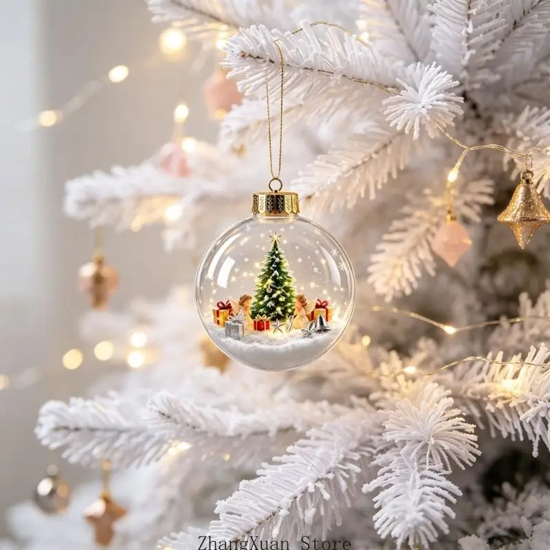 Leuchtende Weihnachtskugel-Ornament mit 3D-Szene für Weihnachtsbaum-Eingänge, Styling 3XUF – Detail 4