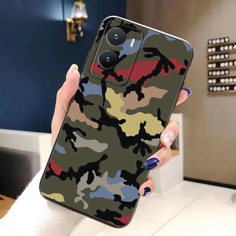 Various Military Camouflage Phone Case For VIVO V60 V50 V40 V17 V20 SE V21 V23 V23E V25 V25E V27 V27E V29 V29E V30 Case Cover