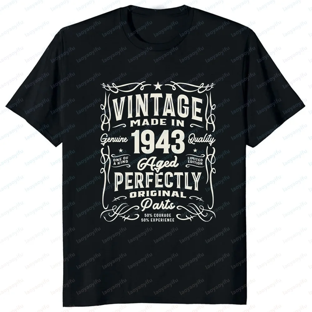 Vintage 1943 Birthday Decorations for Turning 30 - Interesting Creative Gift - Men's Women's Comfortable T-Shirts