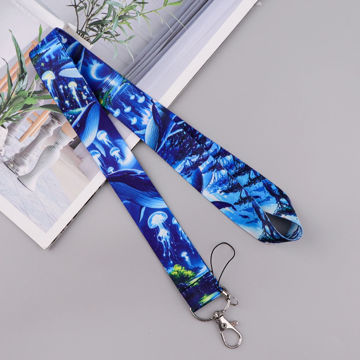 Cute Sea Turtle Credential Holder Whale Lanyards for Keys Deer Neck Strap ID Card Gym Phone Straps Keyrings Accessories Gifts