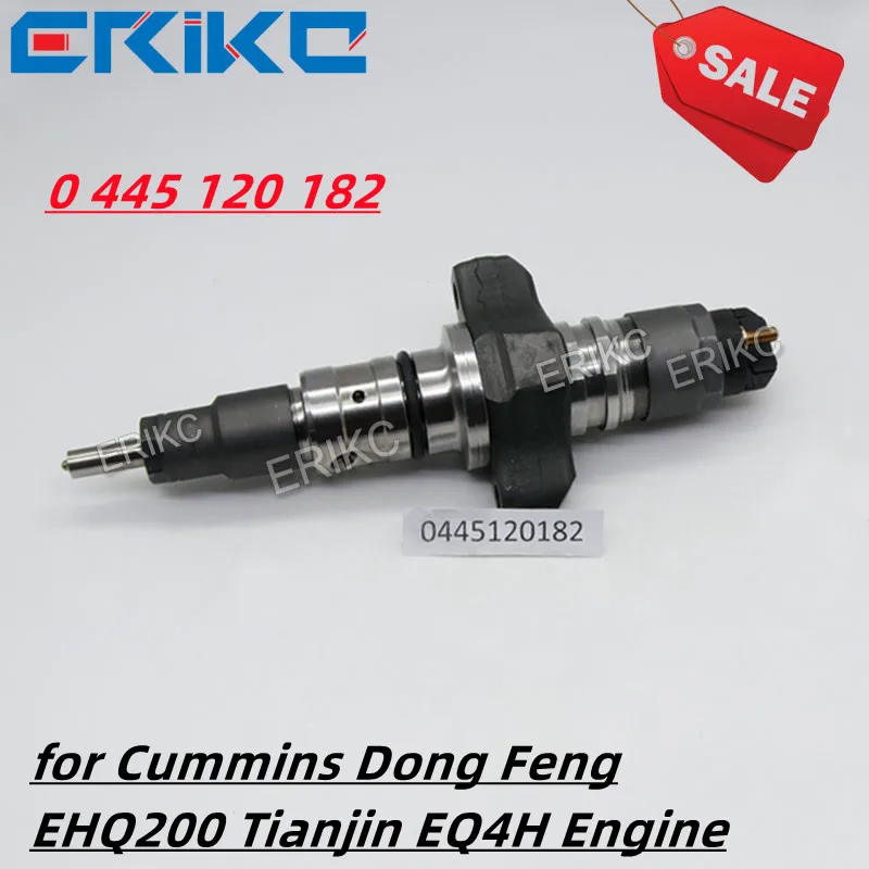 ERIKC 0 445 120 182 Diesel Injector Assy 0 445 120 182 for Cummins Dong Feng EHQ200 Tianjin EQ4H Engine 0 445 120 182