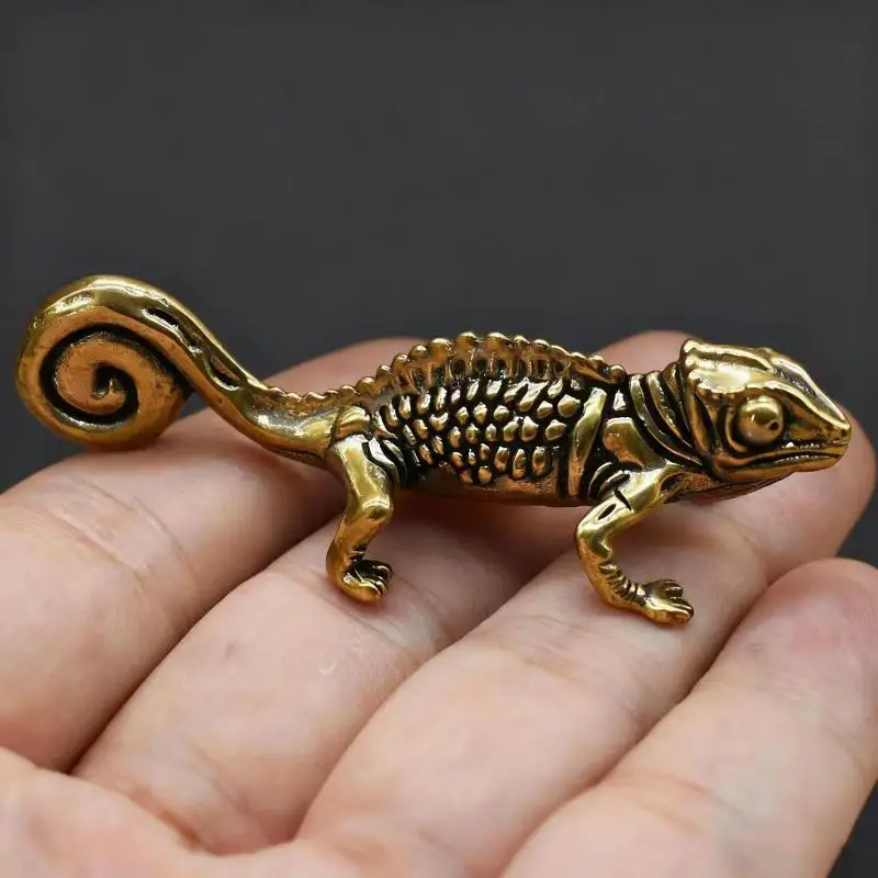 Solid Brass Mini Insect Figurine Antique Finish Intricate Hand Carved Miniature Statue For Shelf Decor Holiday Gift Supply