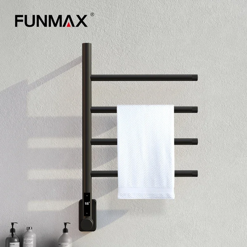 New Design Electric Heated Towel Rails With Time Control For Bathroom Stainless Steel Towel Warmer