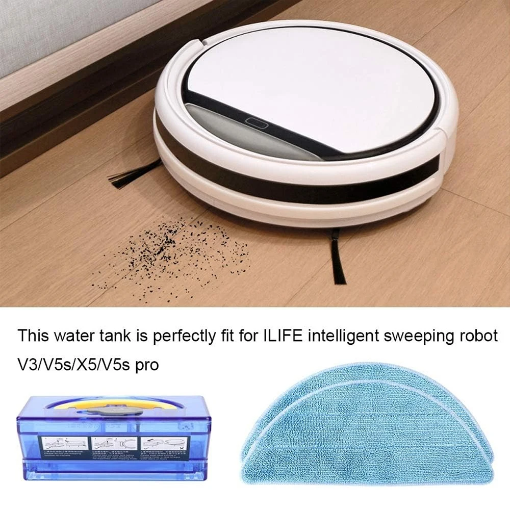 Safe and Durable Household Intelligent Sweeper Water Tank Accessories Fit for ILIFE V3/V5s/X5/V5s Pro