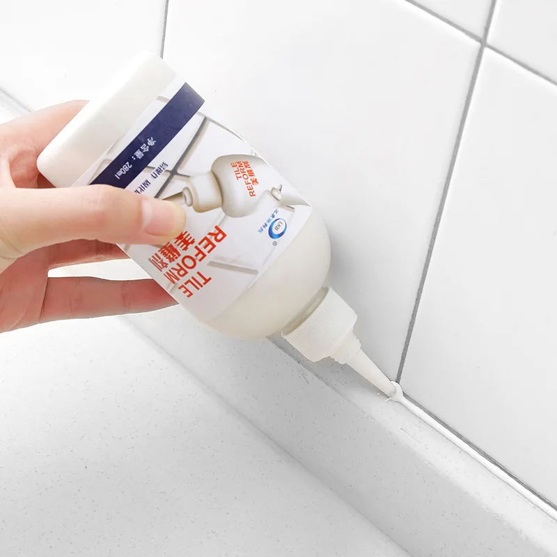 280ml White Tile Cracks Corner Lines Special Seam Agent Wall Mold Anti-mildew Grout Floor Tile Waterproof Caulk Seam Glue