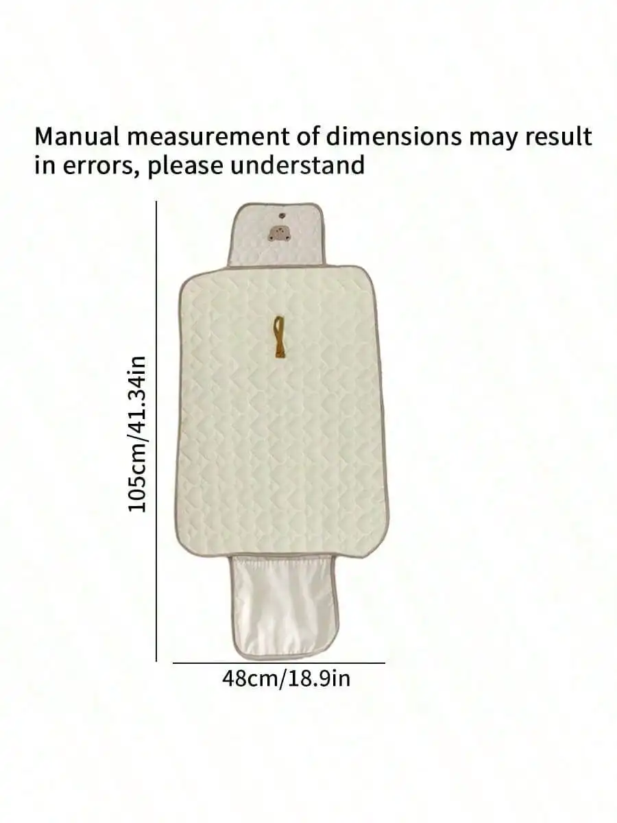 1Pc Bear and Rabbit Baby Changing Pad, Convenient Multifunctional Diaper Bag, Foldable Bag, Lightweight and Easy to Carry, a Gift for Your Baby