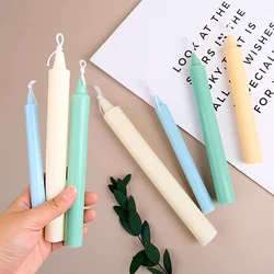 S/M/L Size Long Rod Silicone Candle Mold DIY Simple Style Aromatic Wax Stick Taper Candle Mold Handmade Gifts Home Table Decor