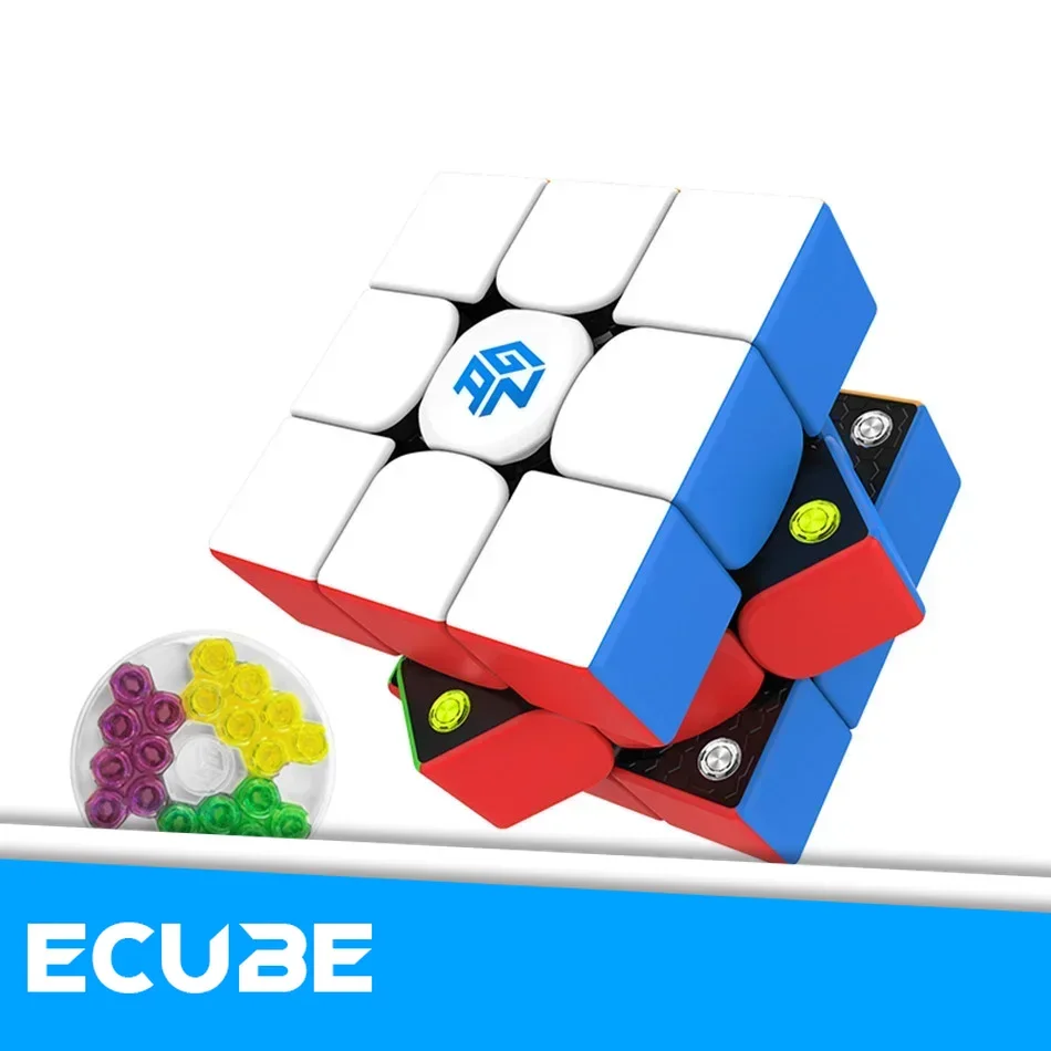 [ECube] GAN 356M Cube Stickerless 3x3x3 Speed Cube Magnetic Professional Speed cube GAN356M 3x3 GAN 356 M Educational Toy