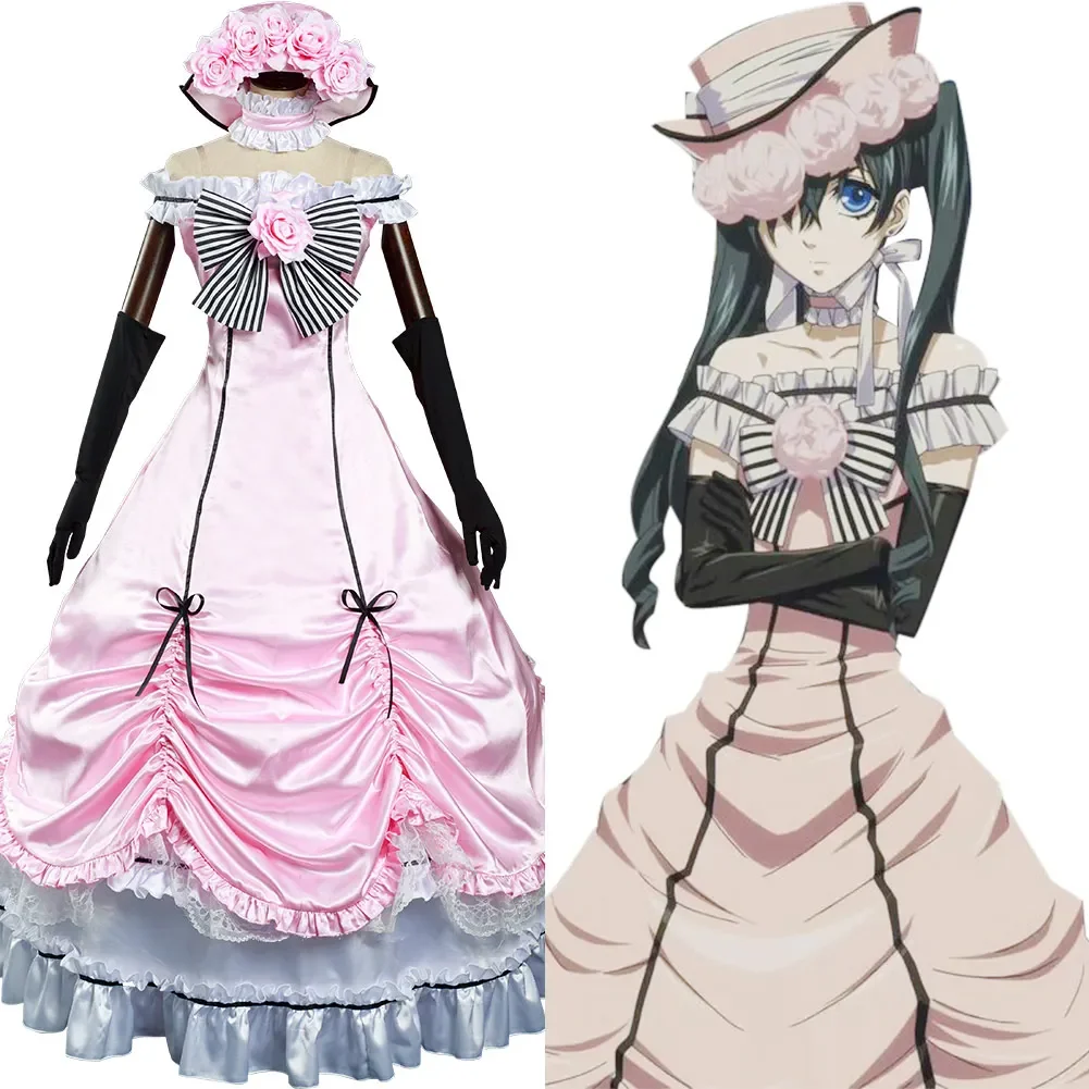 

Anime Black Butler Ciel Phantomhive Cosplay Costume Dress Outfits Halloween Carnival Suit