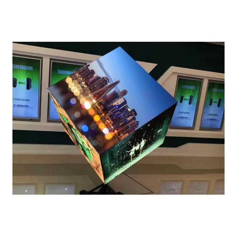 Six-sided LED  Screen Electric Rotating Screen