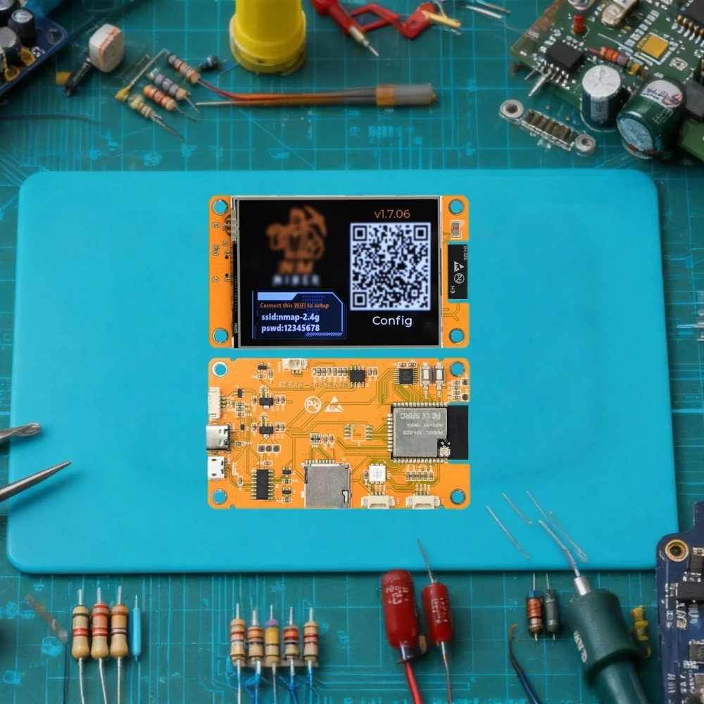 لوحة تطوير ESP32 مع شاشة لمس 2.8 بوصة 1060 كيلو هرتز/ثانية وحدة تعدين بلوتوث واي فاي