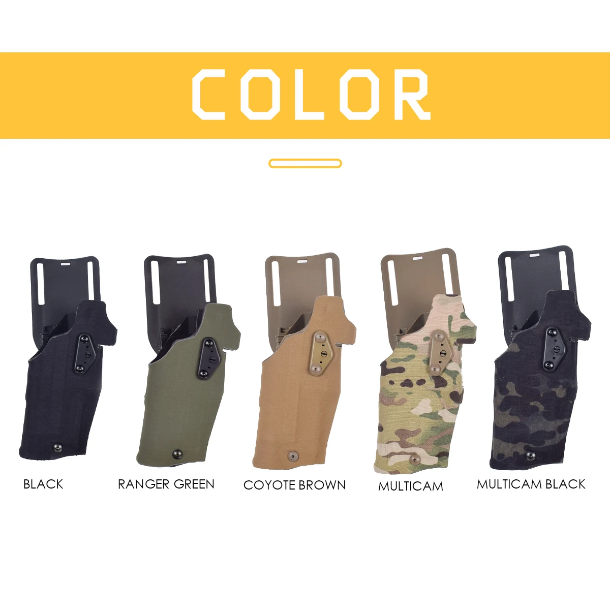 Hunting Gun Holster Quick Release Tactical Combat Right Hand Pistols Carry Case for Glock 17 G19 Mounted X300 X300U Scout Light