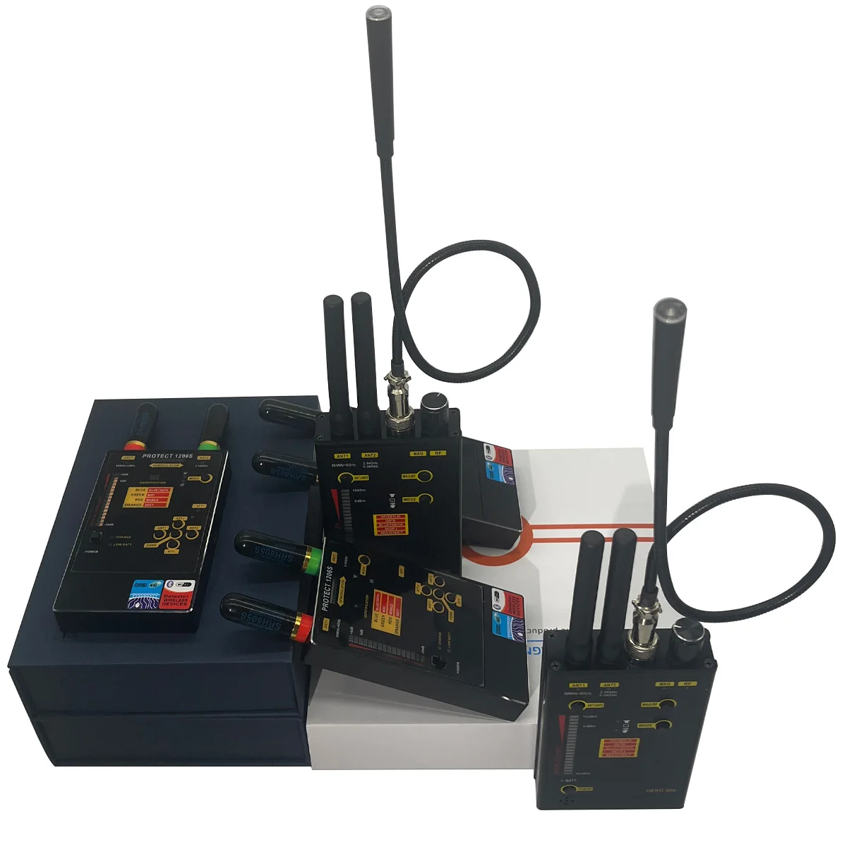 

PROTECT 1206 Hidden Camera Detector Ukrainian AI Technology Dual Antenna GPS Tracker Bug Finder Anti Spy Privacy Security Device