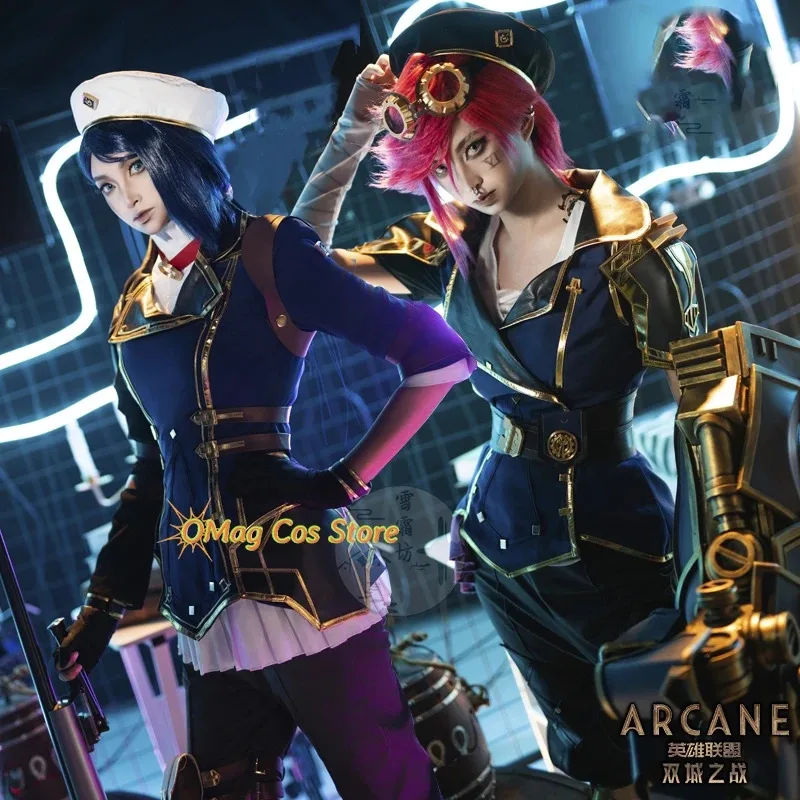 

New Model 2025 Anime Arcane Vi Violet Tv Lol Caitlyn Cosplay Costume Game RolePlay Women Outfit Halloween Fancy Party Comic-Con