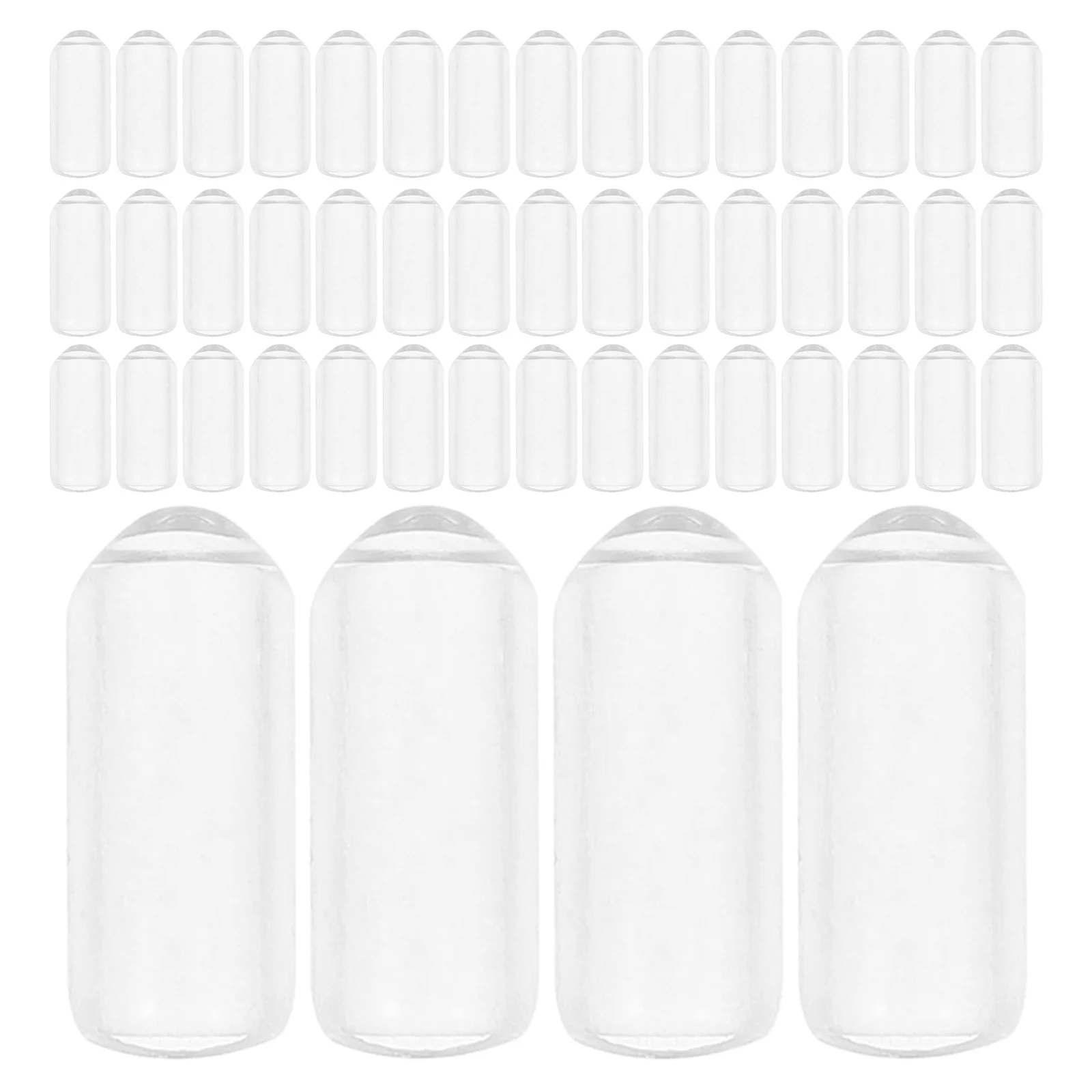 

200 Pcs Hair Band End Tip Headband Caps Part Clips Hoops Rubber Ends DIY Accessories