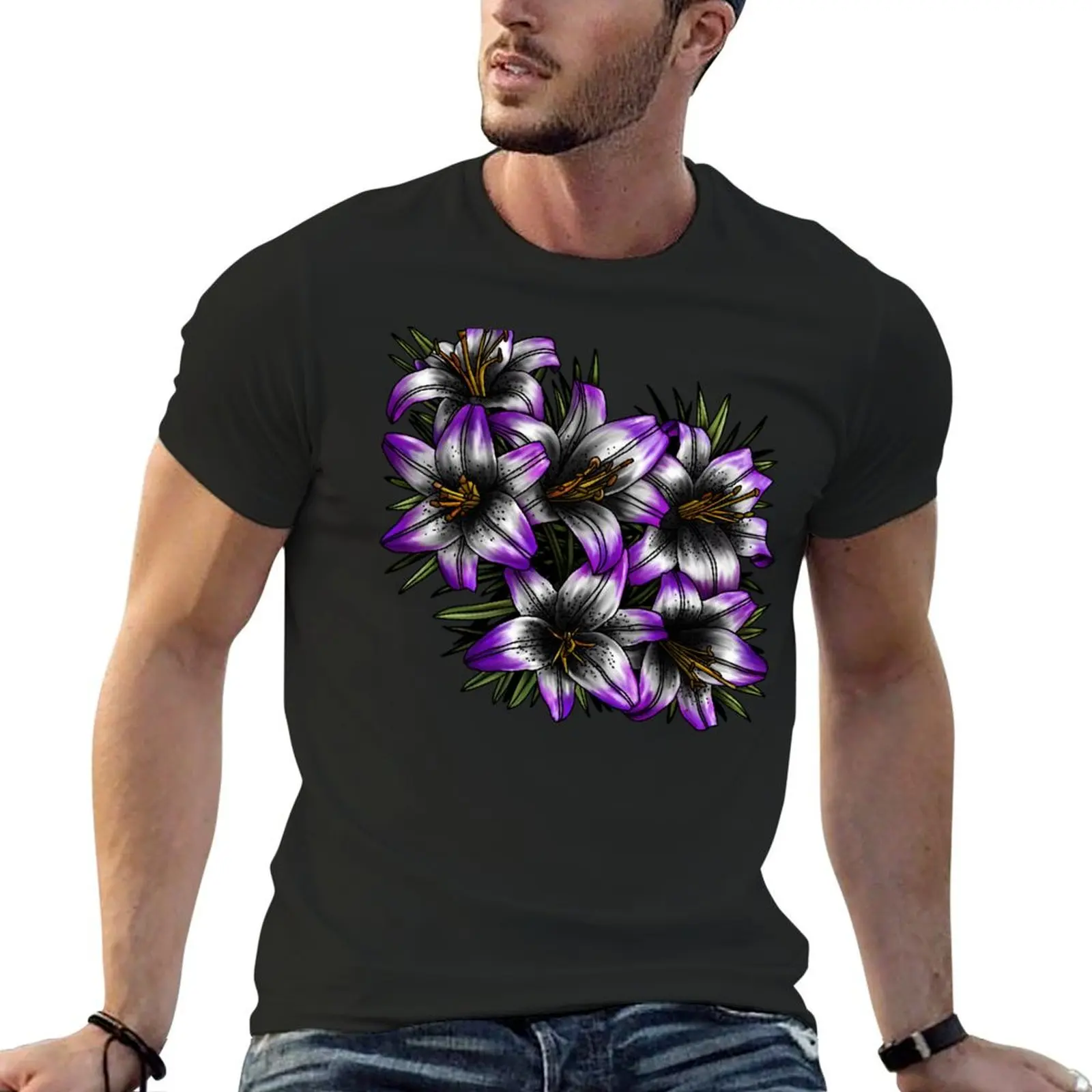 

Ace Lilies T-Shirt quick-drying custom t shirt baggy shirts summer clothes mens designer clothes