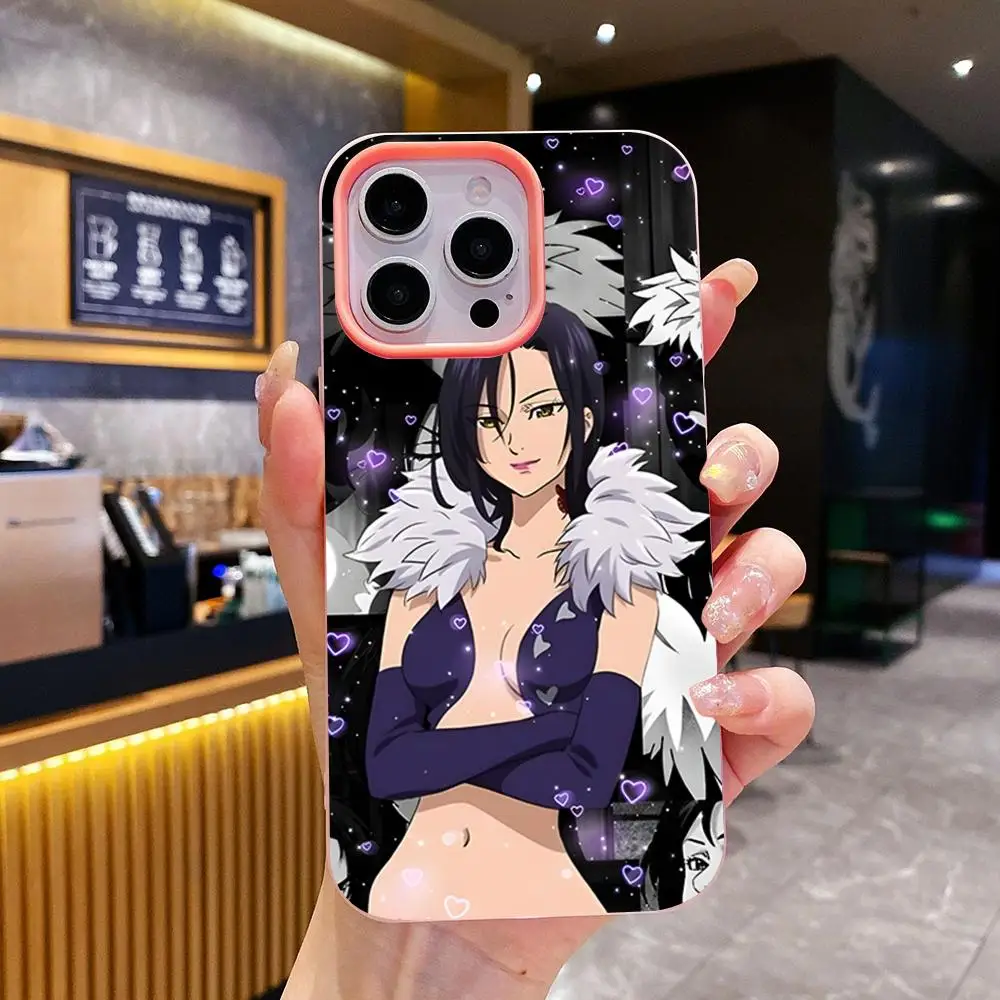 Seven Deadly Sins Merlin Phone Case for iPhone 17 16 15 14 13 12 11 Air Pro Max Plus Jelly Double layer Pink Cover - view 6
