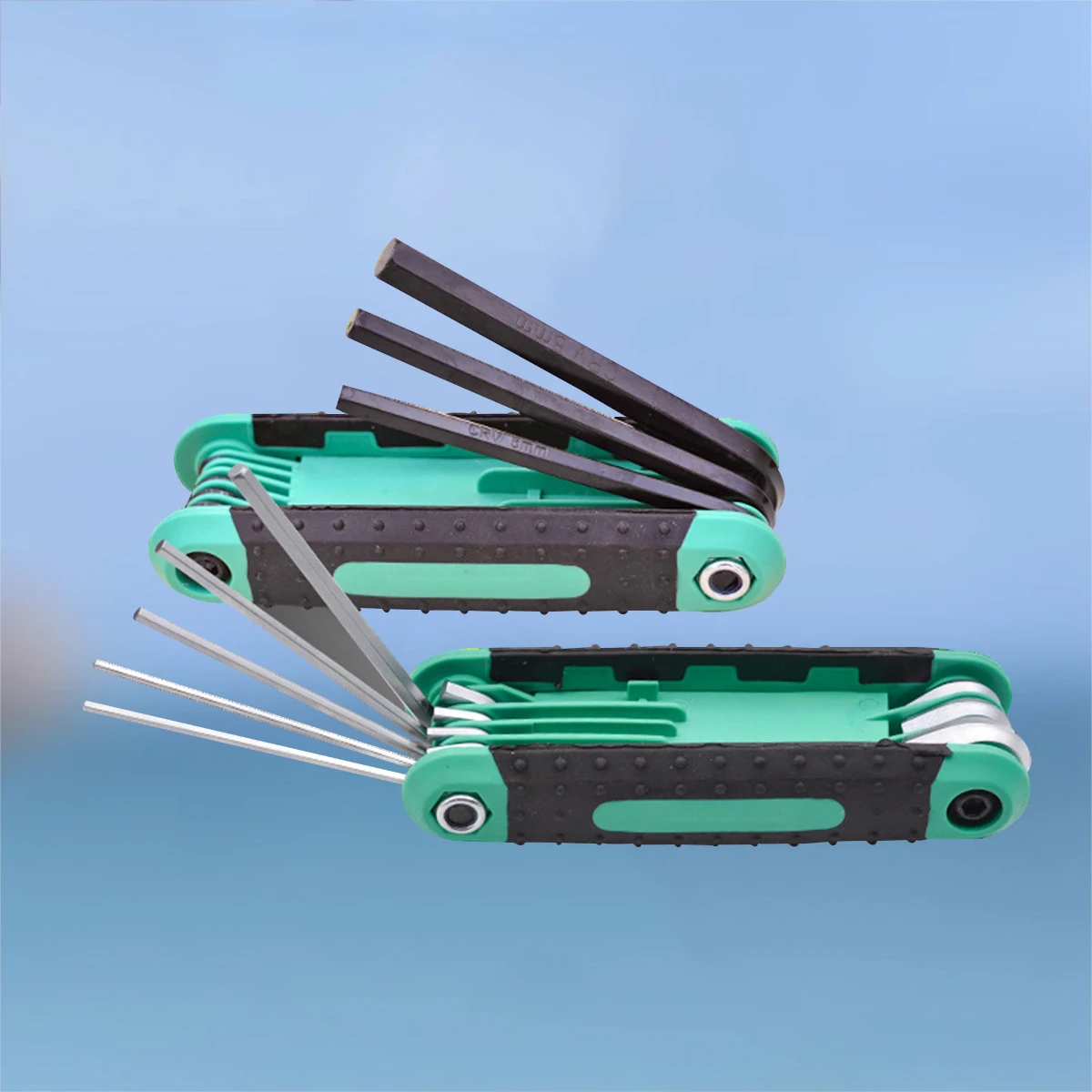 

2pcs Hexagon Wrench Set Short Folded Key H Tools High Hardness Durable Vanadium Steel Multi St Design Practical Thumb