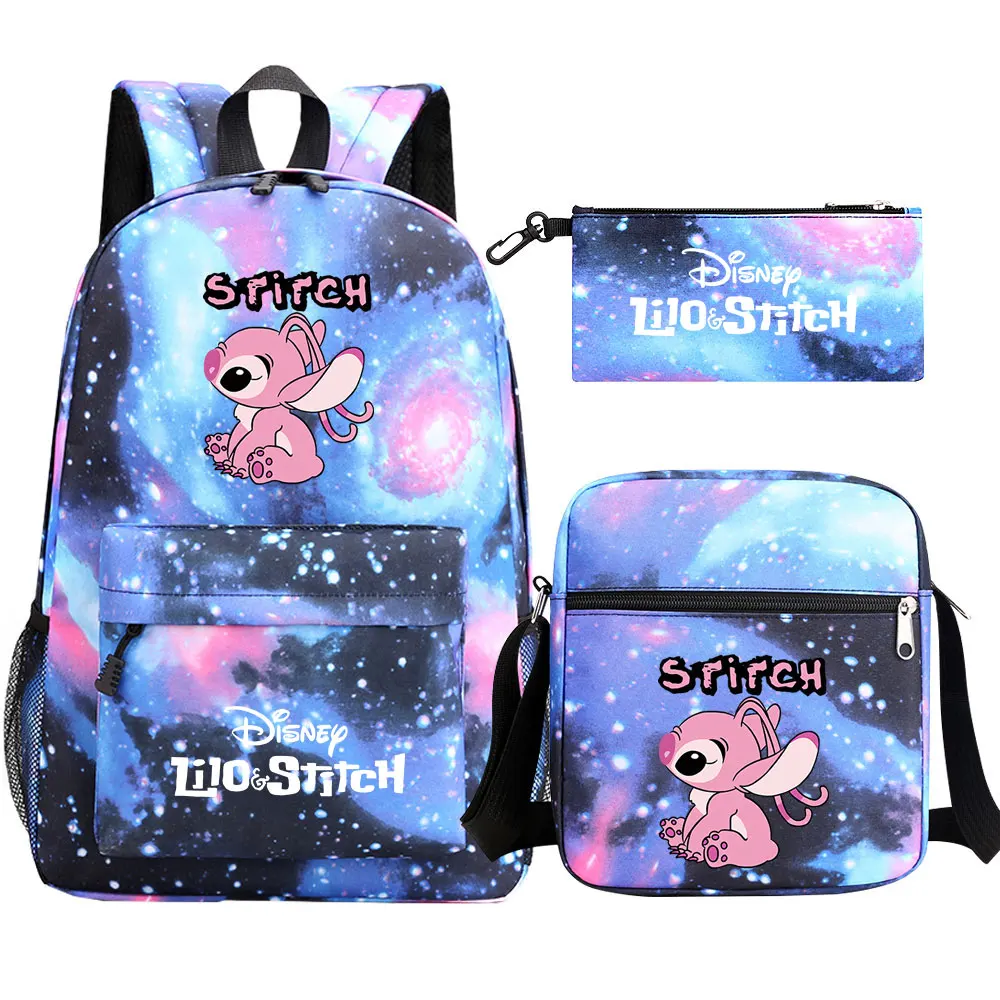 Stitch Backpacks 3D Cartoon School Bag For Boys Girls Backpacks Primary School Students Kids Mochilas