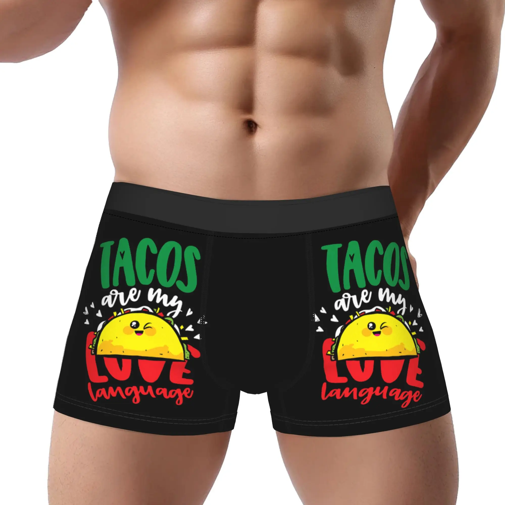 

adults 18 plus boxers Taco Lettuce Tomato Cheese Vintage Underpants Homme Panties Men Underwear Print Shorts Boxer Briefs