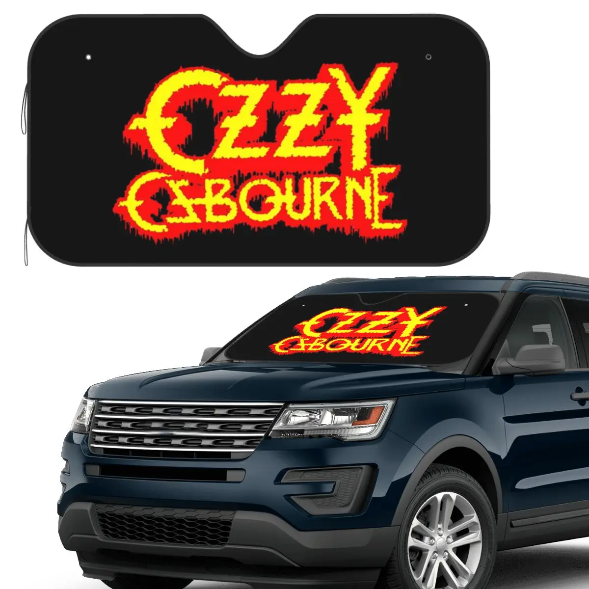 

Ozzy Osbourne Merch Prince Of Darkness солнцезащитный козырек на лобовое стекло автомобиля переднее лобовое стекло солнцезащитный козырек аксессуары чехлы