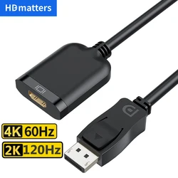 DisplayPort to HDMI 2.0 Cable Adapter 4K 60Hz Display-Port DP to HDMI 4K 60Hz Converter for PC Laptop to HDTV DP to HDMI adapter