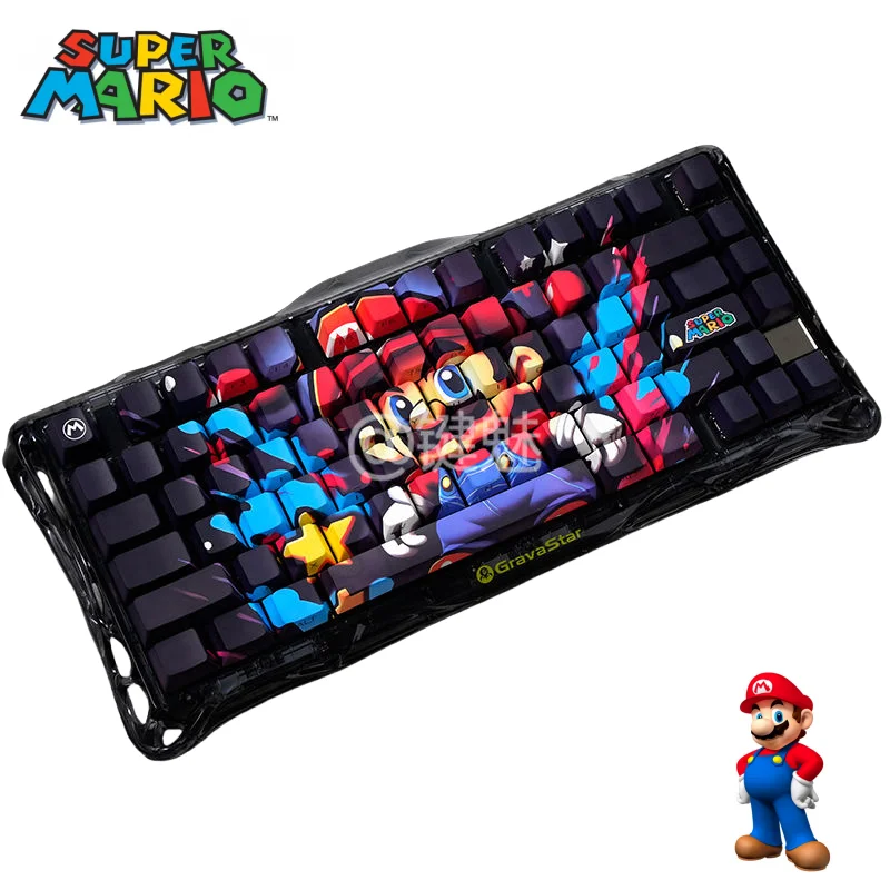 

Mario keycap cartoon original factory height five-sided sublimation side engraved translucent ATK68MADE68 American lion MAD60