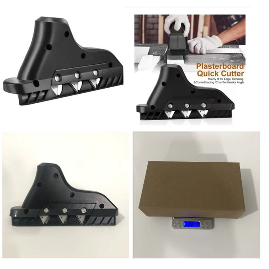 New Plasterboard Quick Cutter Replace Blade Gypsum Board Hand Plane Drywall Edge Chamfer 45° Woodworking Trimmer Accessories