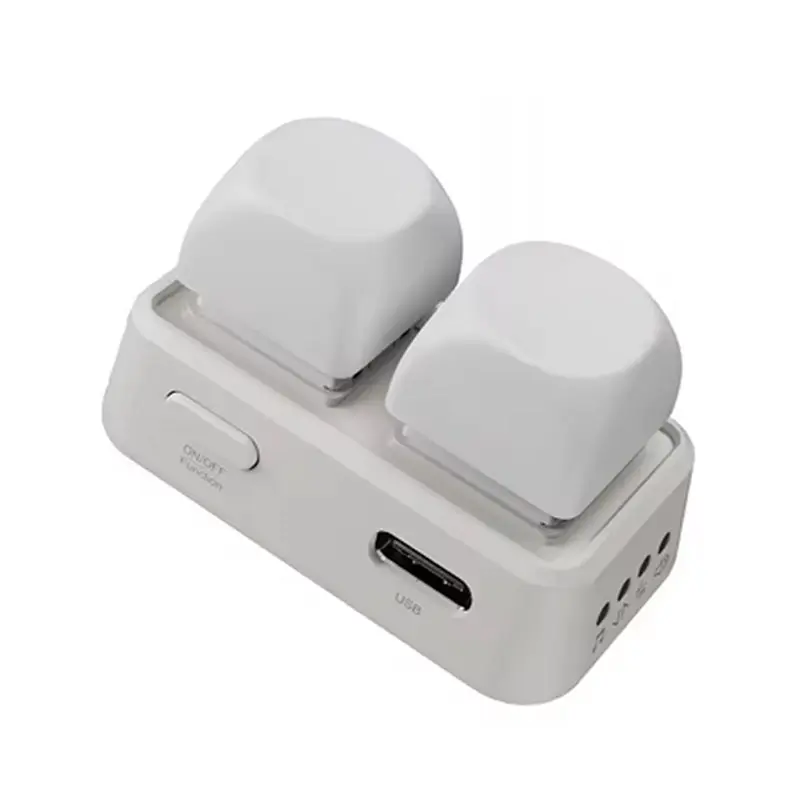 

A55T Dual Button Wireless Blue Tooth Remote Control Keypad For Kobo E-Book Readers Page Turner For Lazy Artifact White