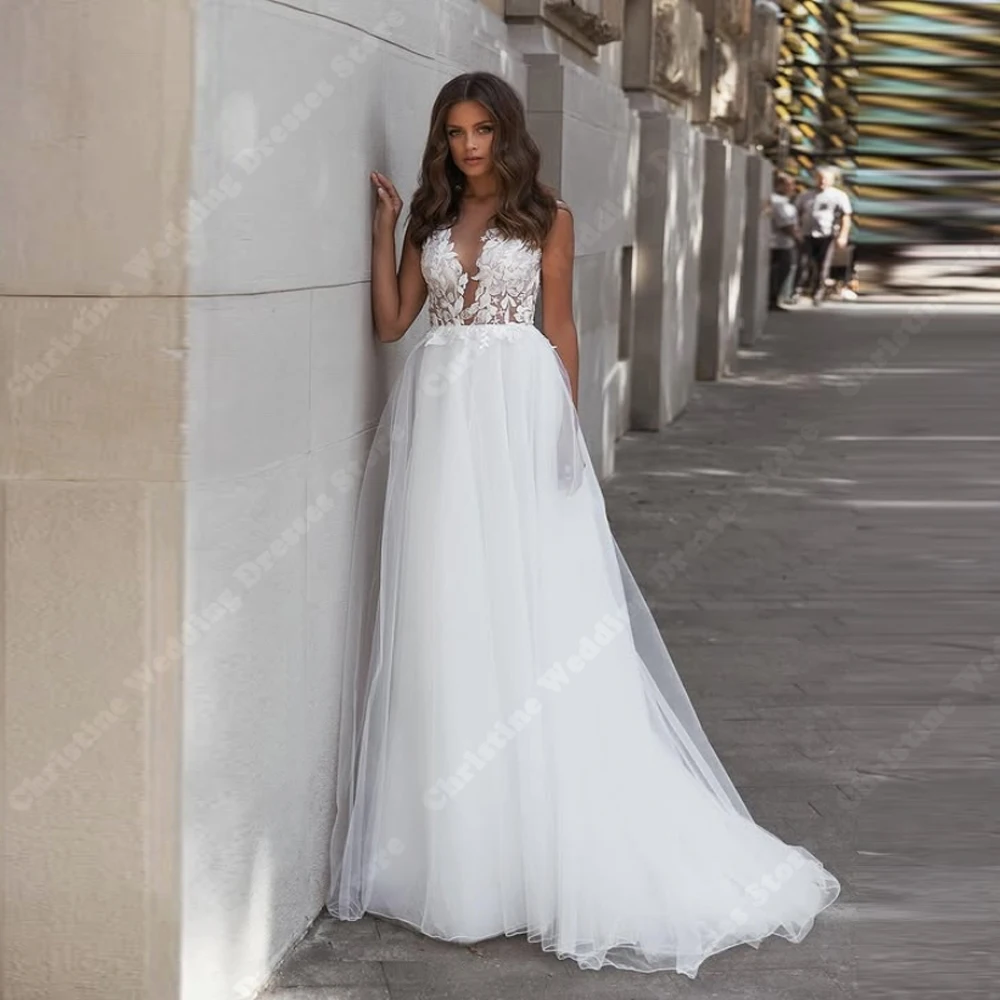 

Sweetheart Collar Women Wedding Dresses Elegant A-Line Printing Prom Gowns Mopping Length Banquet Vestidos De Novias Customized
