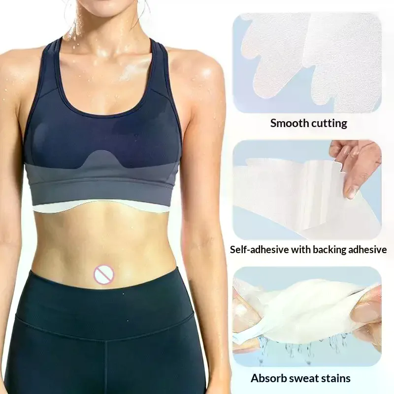 

Self-adhesive Soft Chest Tummy Liners For Women Girls Sweat Absorber Pads Stickers Under Bra Belly Sweat Liners Band Pads