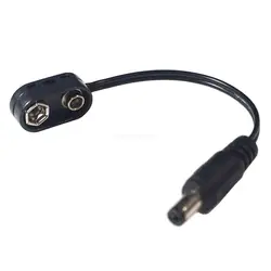 adaptador para pedal efeito guitarra, conversor bateria 9v, macho dcjack, alimentação para