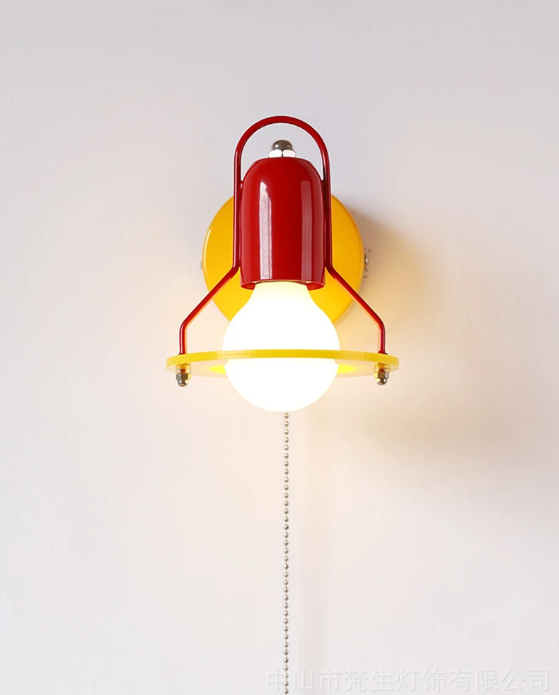 Novelty Colorful Wall Light Chain Switch Lovely Sconce