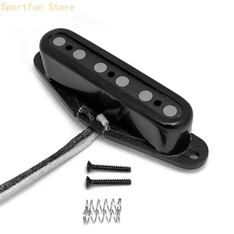 Open-Cover Guitar Neck Pickup Staggered for Replacement and Repair Tasks X7JD