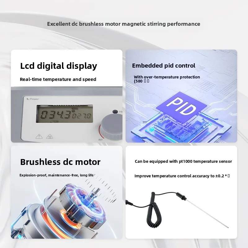 Digital display magnetic stirrer laboratory MS7-H550-Pro constant temperature heating electric collector rotor