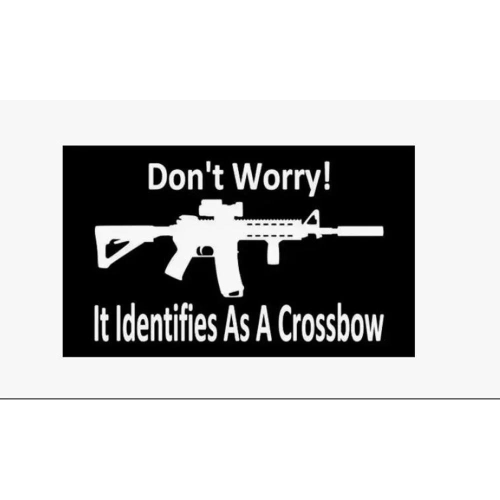 CUSTOM DON'T WORRY BANNER FOR 150x90cm New HISTORY MUSIC IT'S IDENTIFIES AS A CROSSBOW Flag